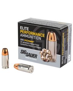 Sig Sauer Elite Performance V-Crown - 9mm 124 GR Jacketed Hollow Point