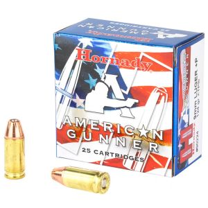 Hornady American Gunner - 9MM LUGER+P 124 GR XTP