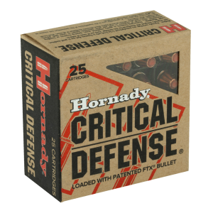 Hornady Critical Defense Ammunition - 32 AUTO 60 GR FTX