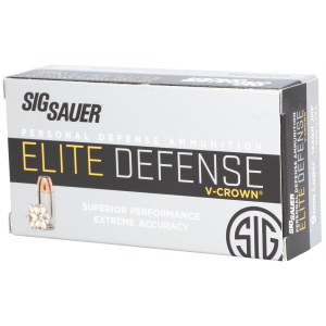 Sig Sauer Elite Defense 9mm 124 gr V-Crown JHP